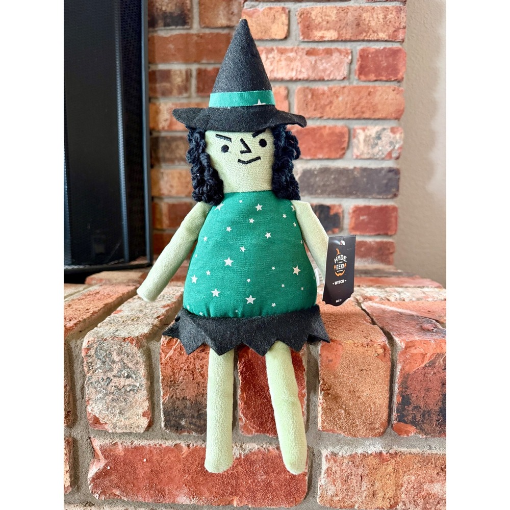 Hyde and EEK Boutique Halloween Sitting Plush Witch Green Star Dress 2025 Target